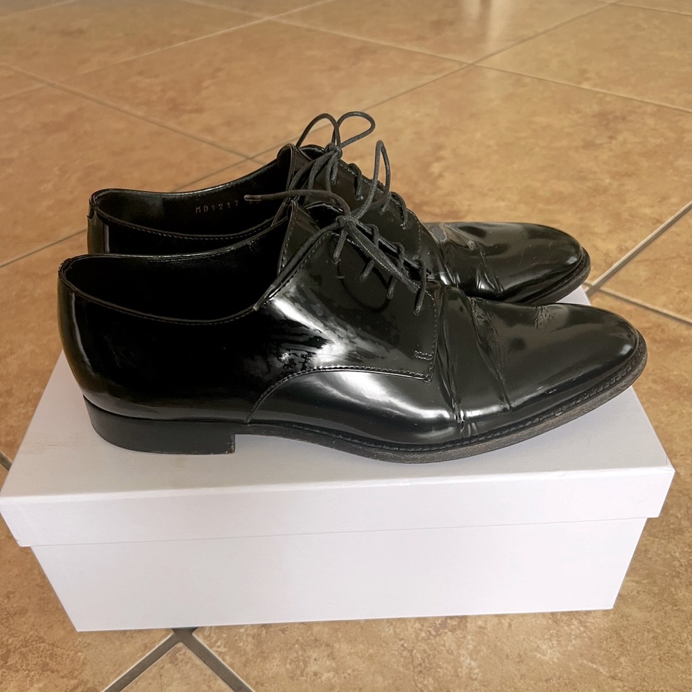 Black Dior Derby women’s shoes. Size 38